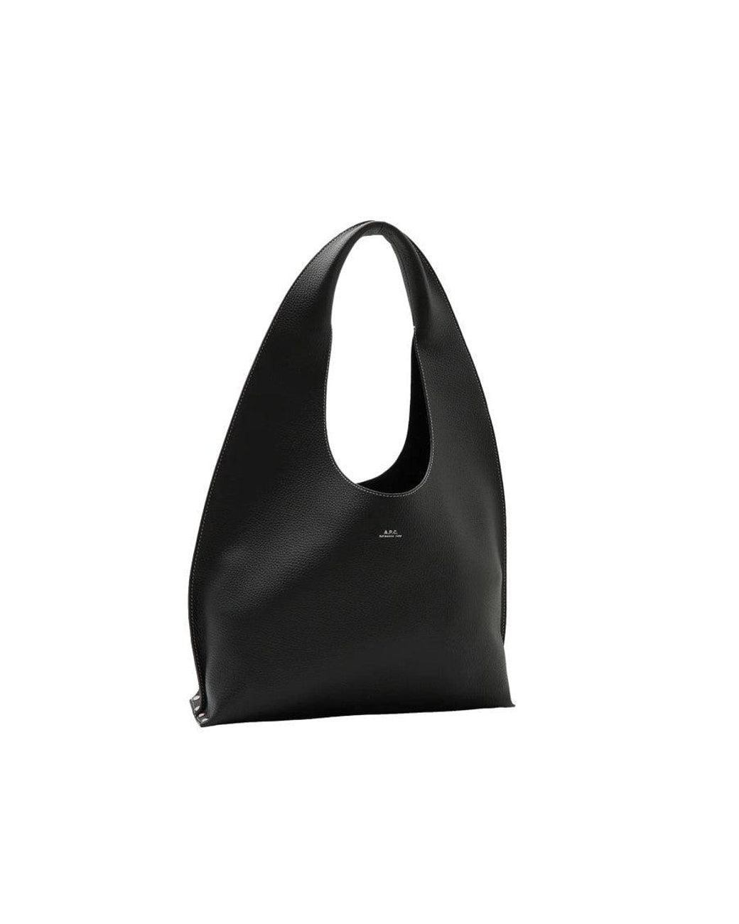 A.P.C. Black Logo Large Hobo