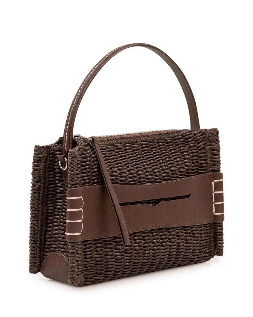 J.W. Anderson Brown Woven Small Shoulder Bag