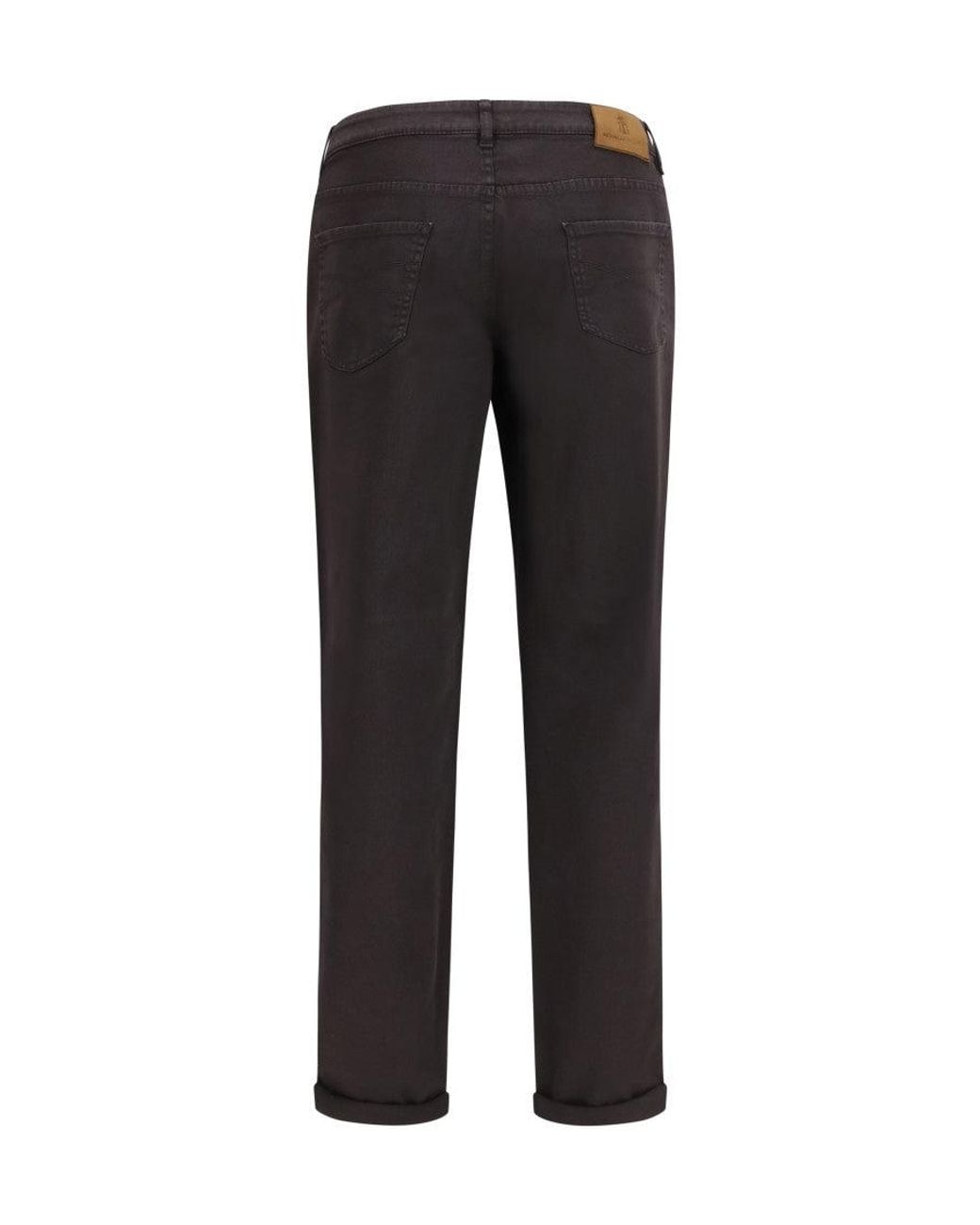 Brunello Cucinelli Black Dark Regular Jeans for men