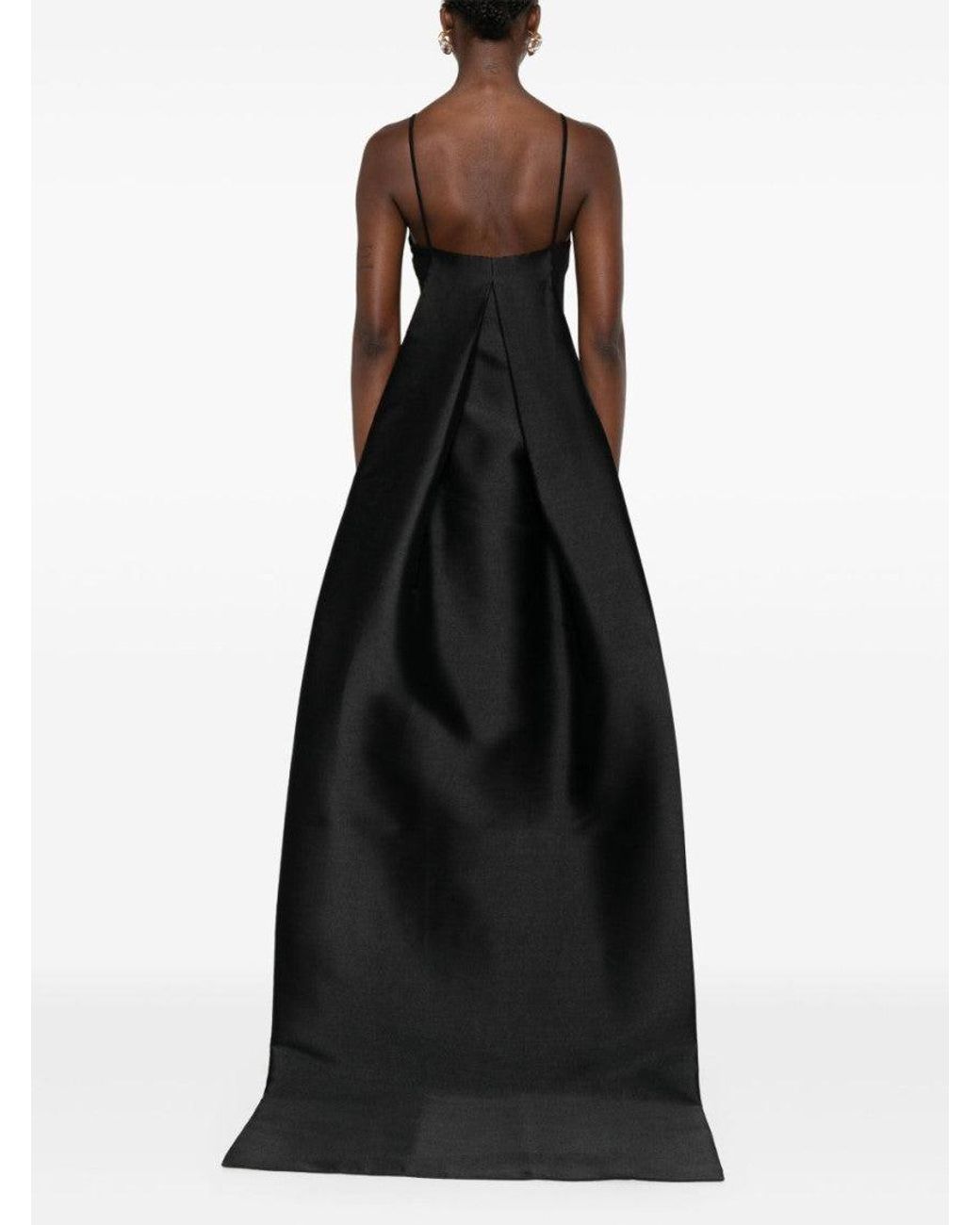Solace London Black Ulla Maxi Dress