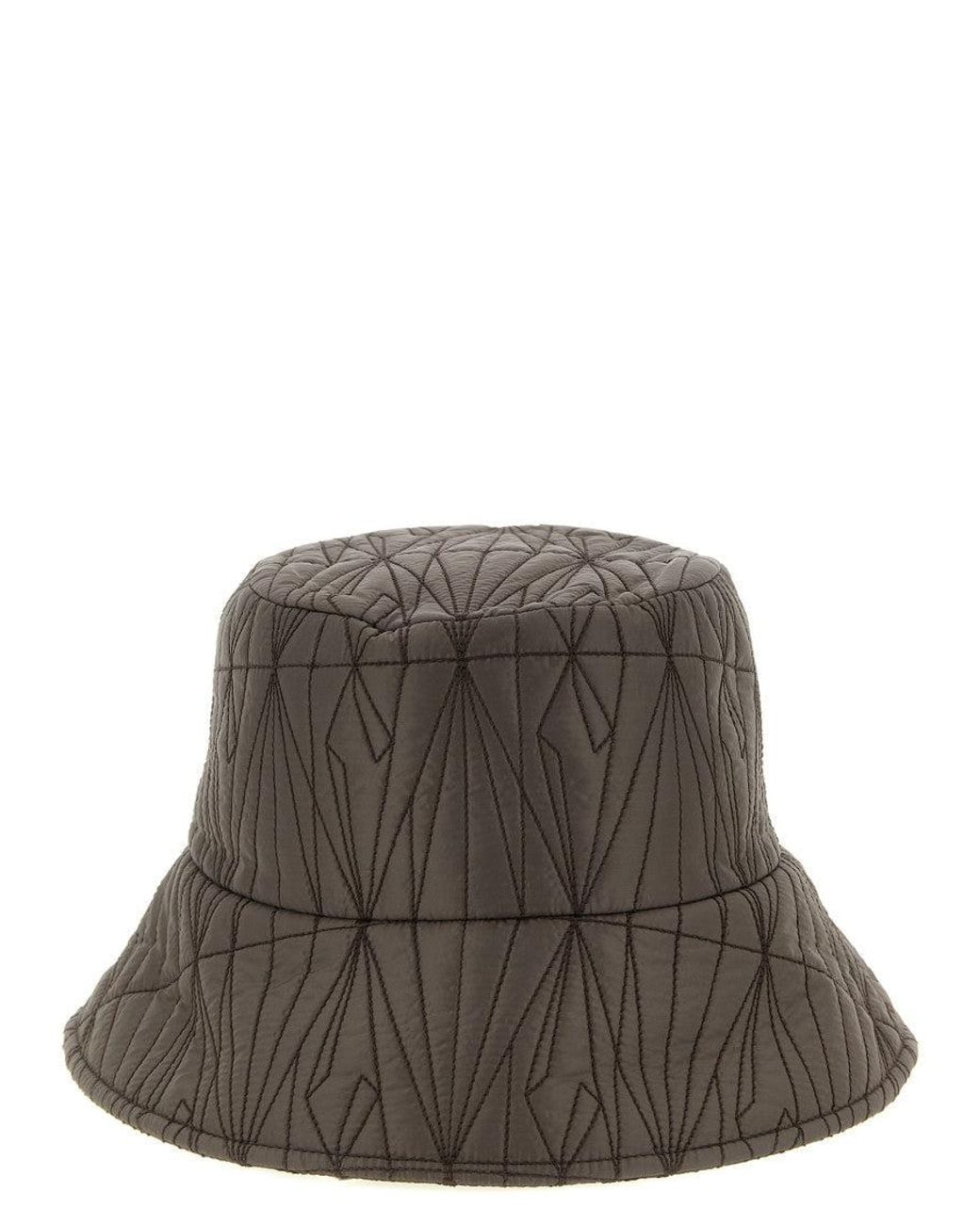 Rick Owens Green Quilted Bucket Hat