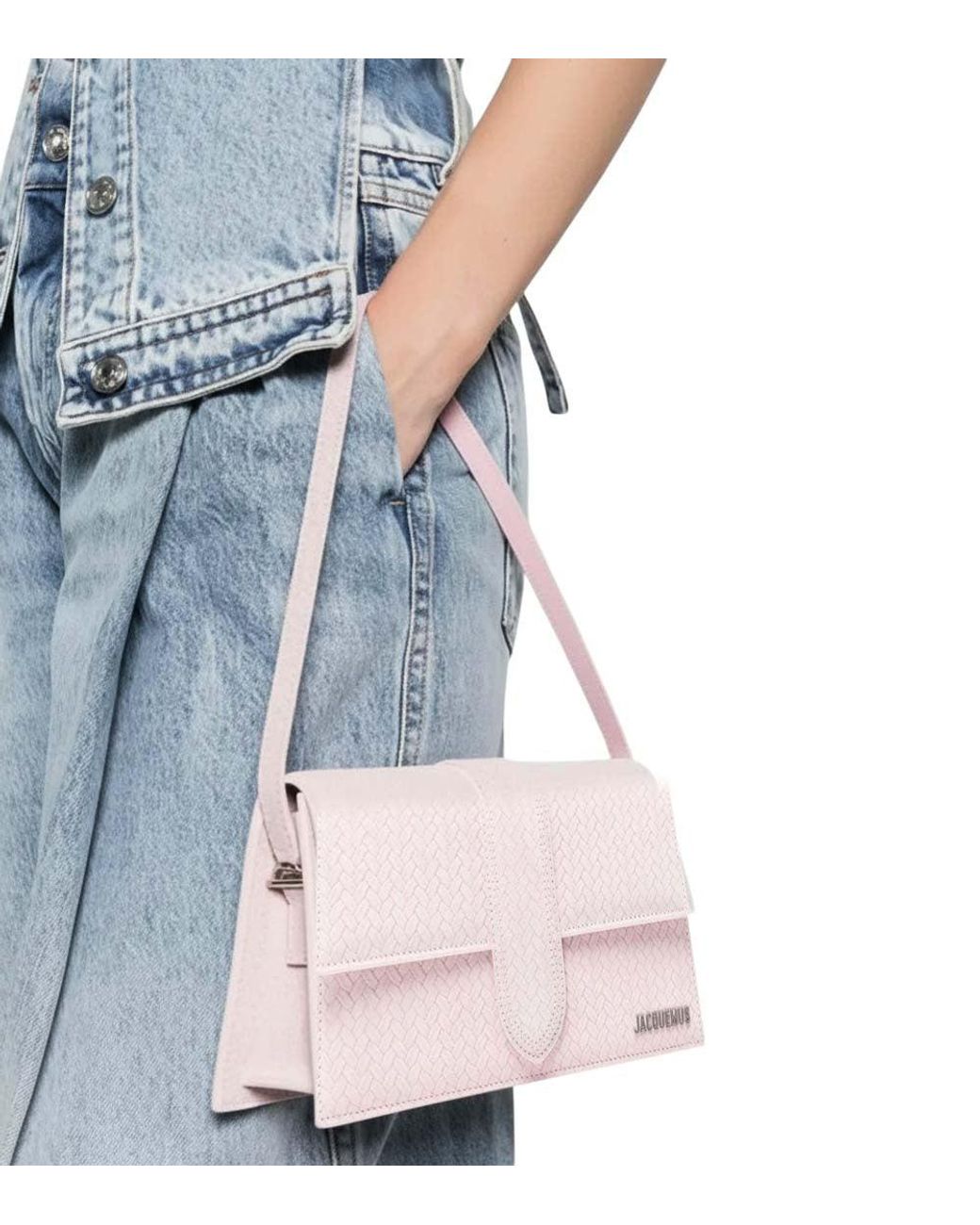Jacquemus Pink Light Bambino Medium Shoulder Bag