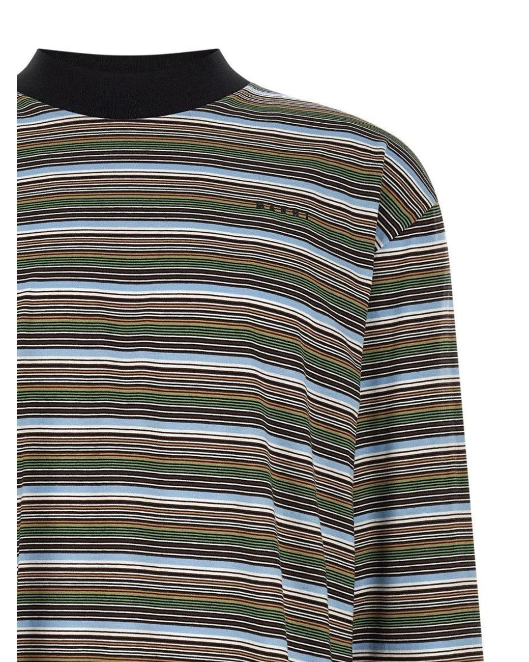 Marni Gray Stripes T-Shirt for men