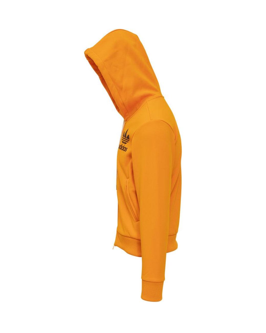 Wales Bonner Orange Logo Hood Sweatshirt for men