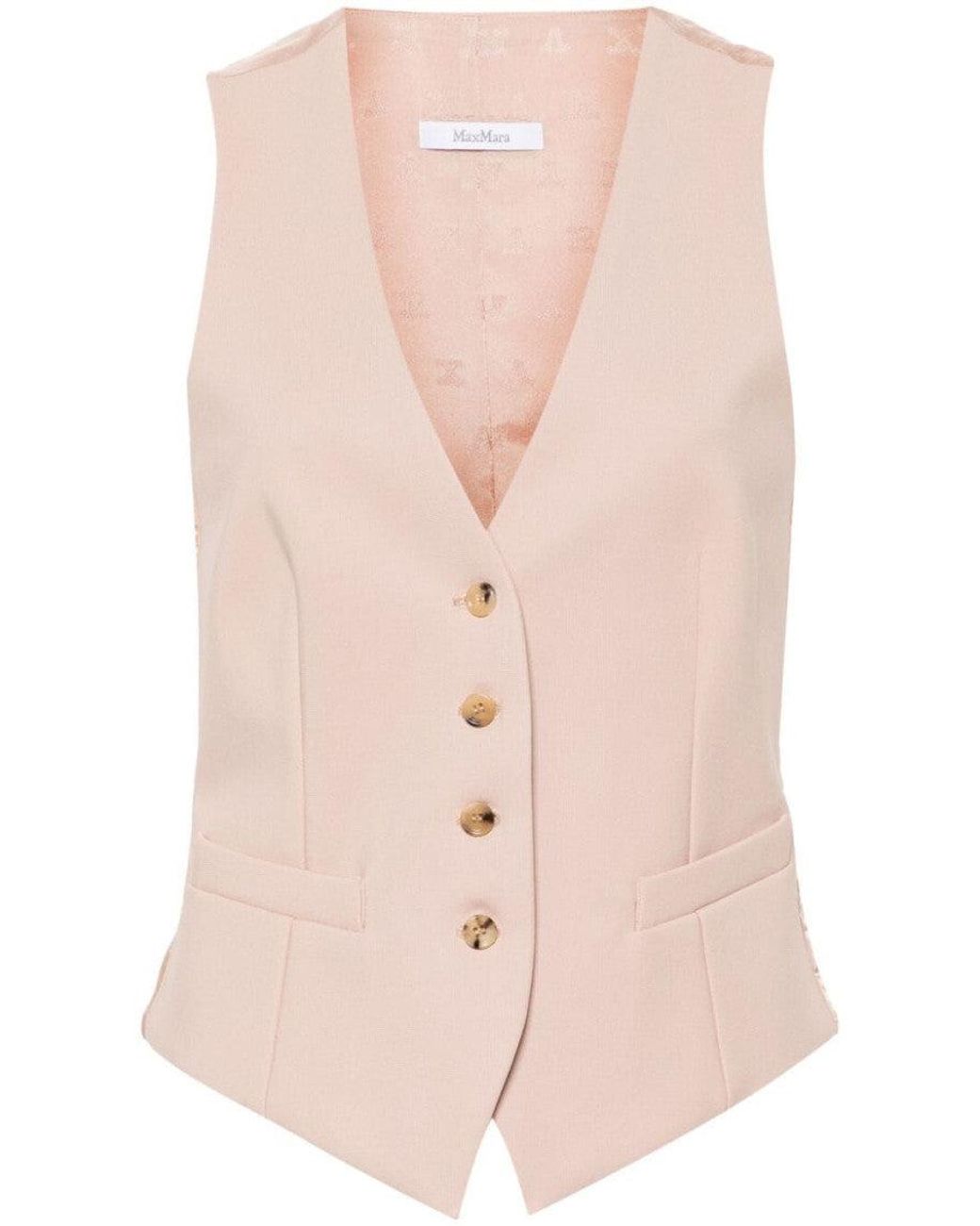 Max Mara Pink Sleeveless Waistcoat