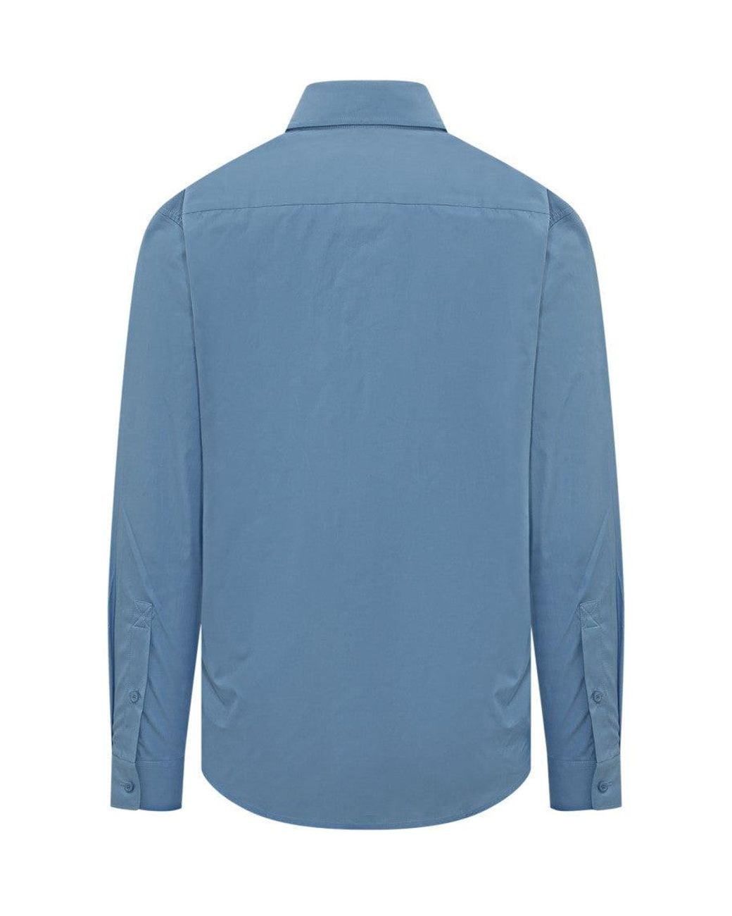 Burberry Blue Regular Solid Shirt for men