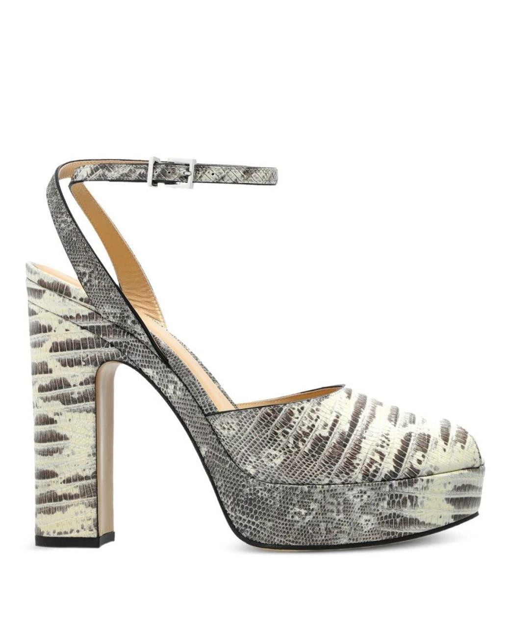 Fendi White After-9 Platform Heels