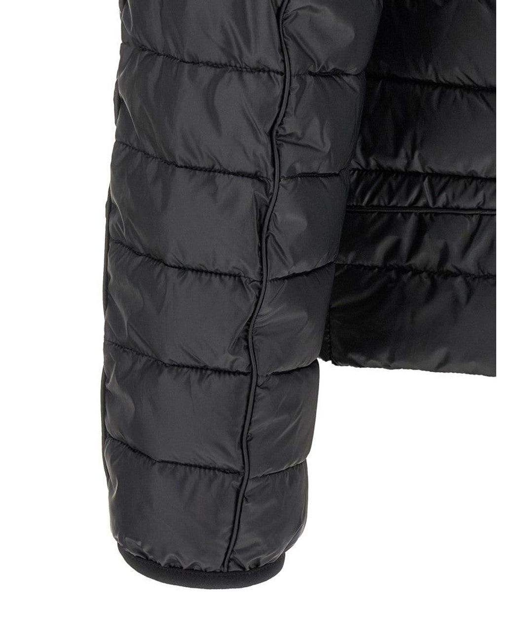 DIESEL Gray Quilted Hood Jacket for men