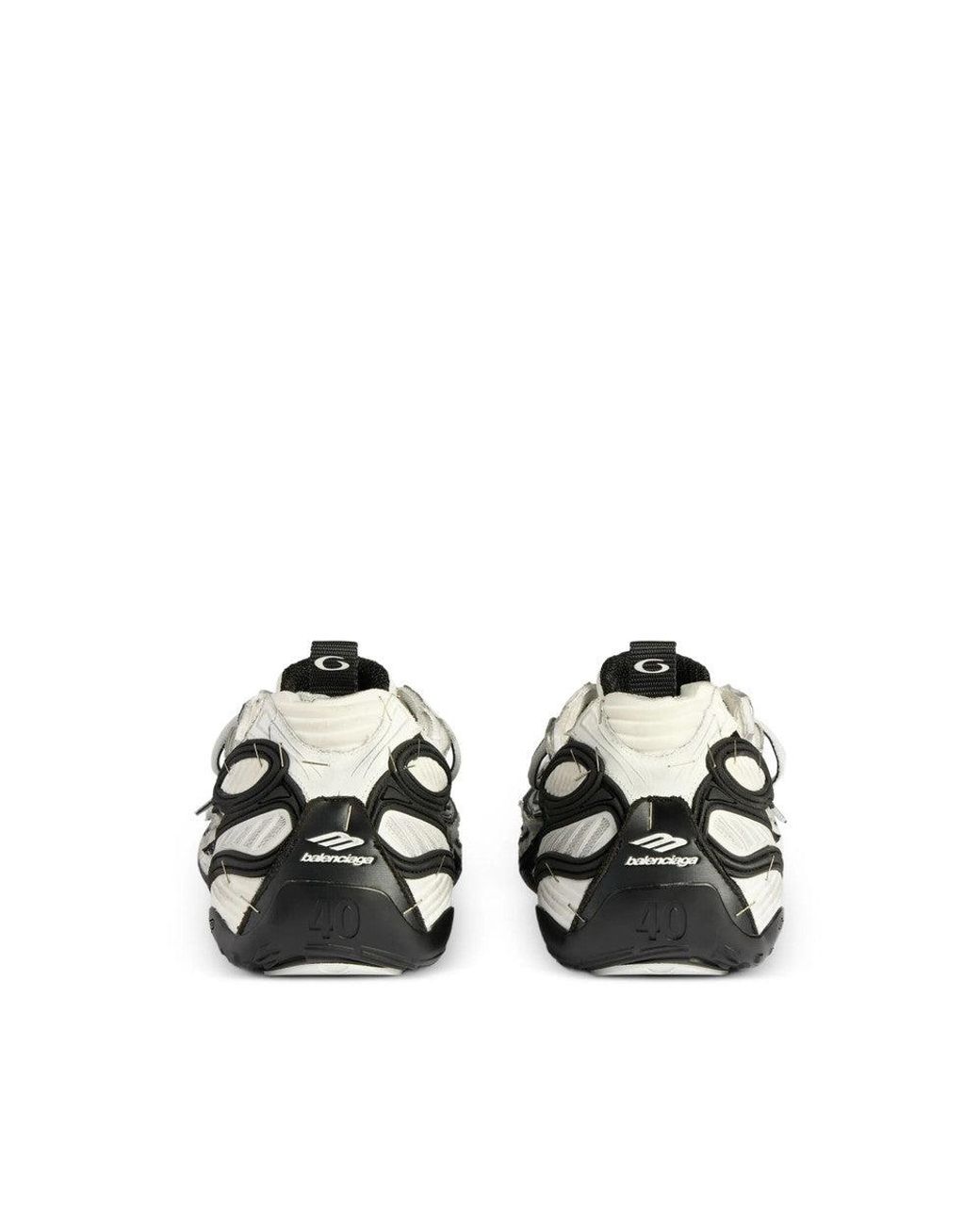 Balenciaga Blackwhite Striped Runner Sneakers for men