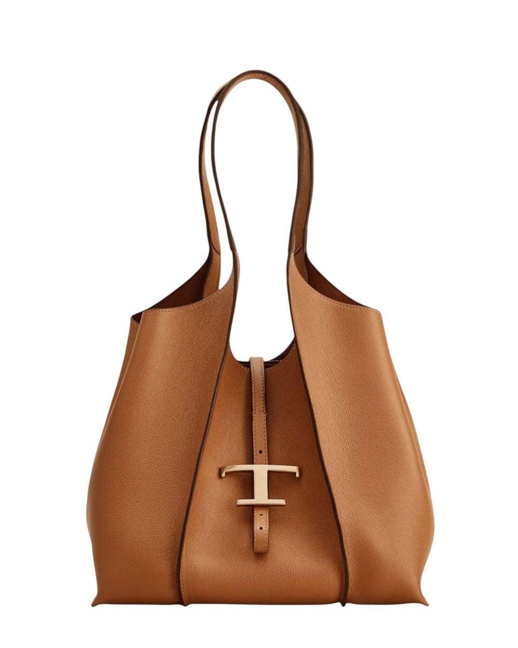 Tod's Brown T Timeless Small Tote