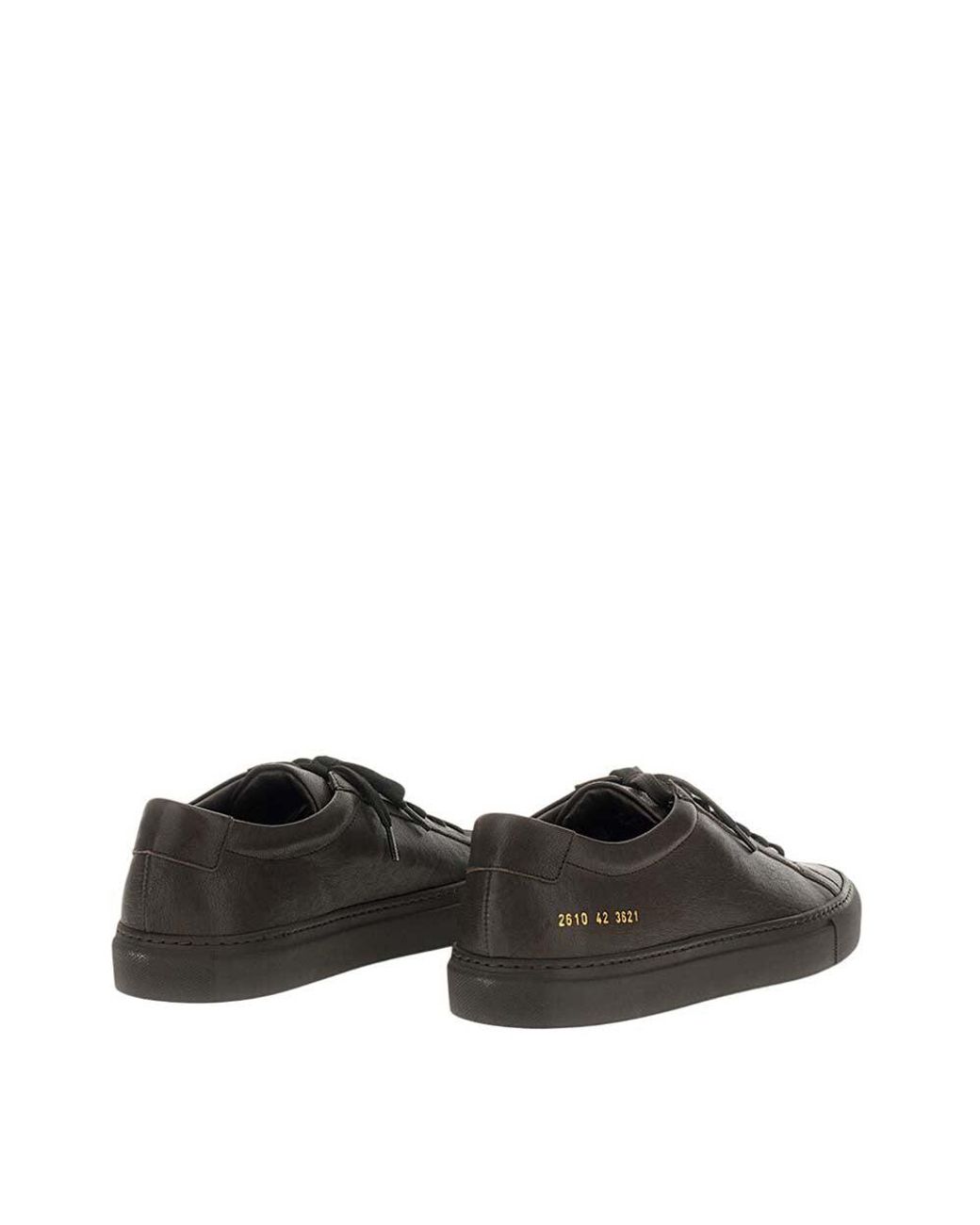 Common Projects Black Dark Achille Premium Sneakers for men