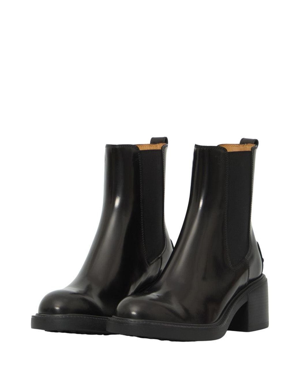 Tod's Black Leather Ankle Boots