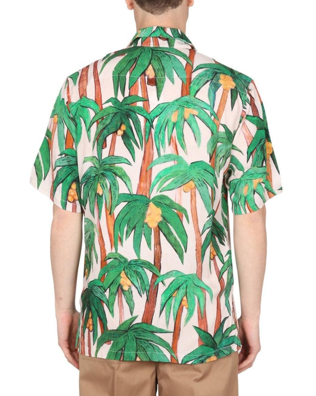 Endless Joy Green Relaxed Graphic Shirt for men