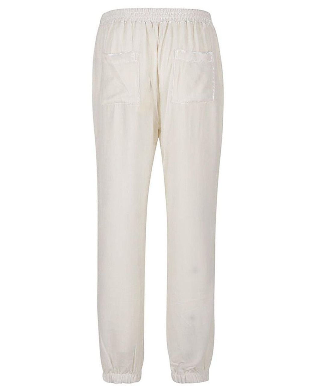 Gold Hawk White Light Light Velvet Sweatpants