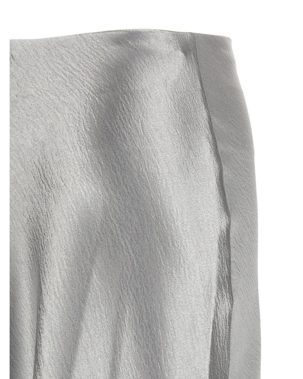Tory Burch Gray 'Satin' Skirt