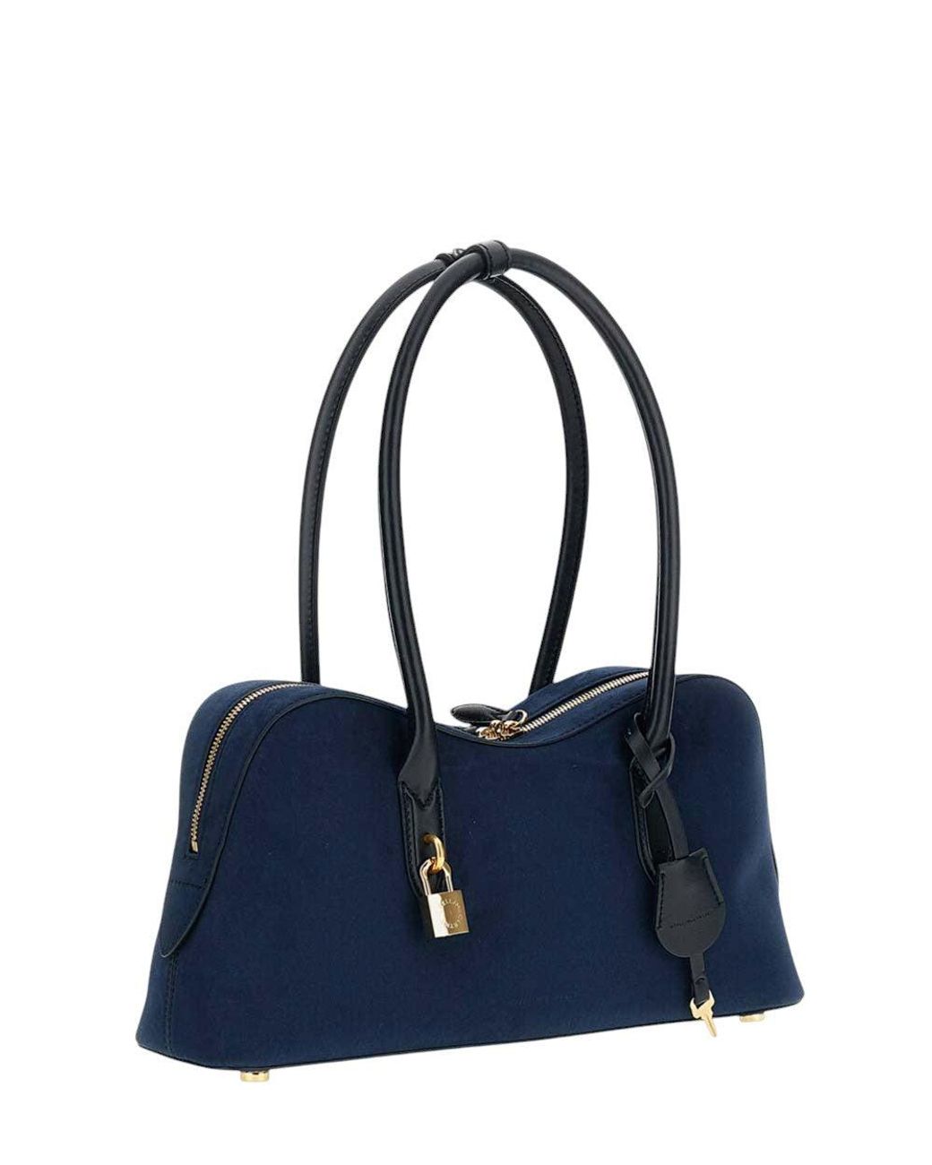 Stella McCartney Blue Dark Ryder Large Shoulder Bag
