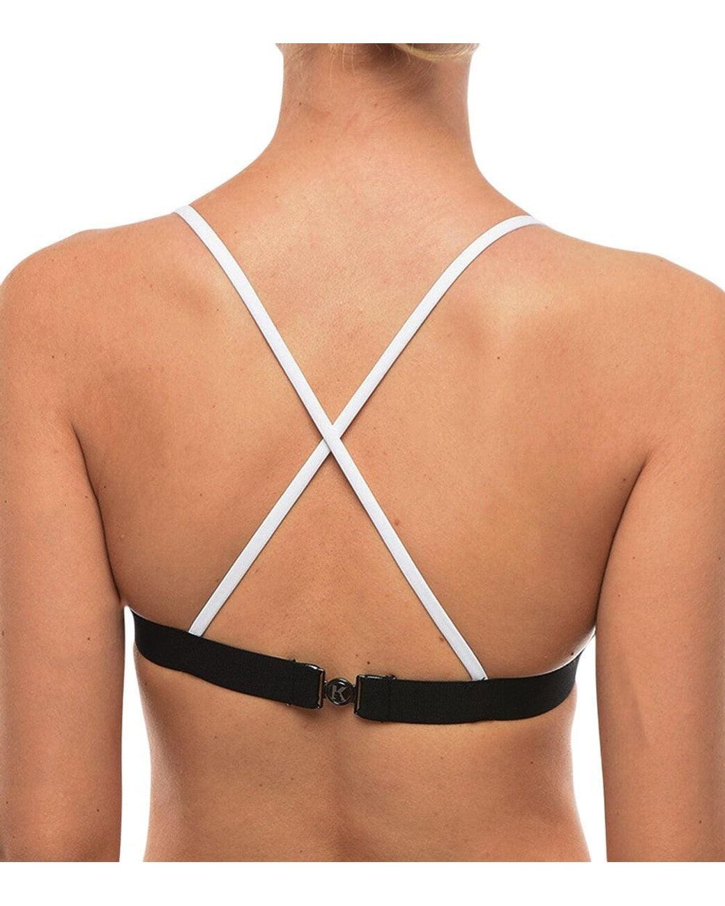 Karl Lagerfeld Blackwhite Color Block Swimwear