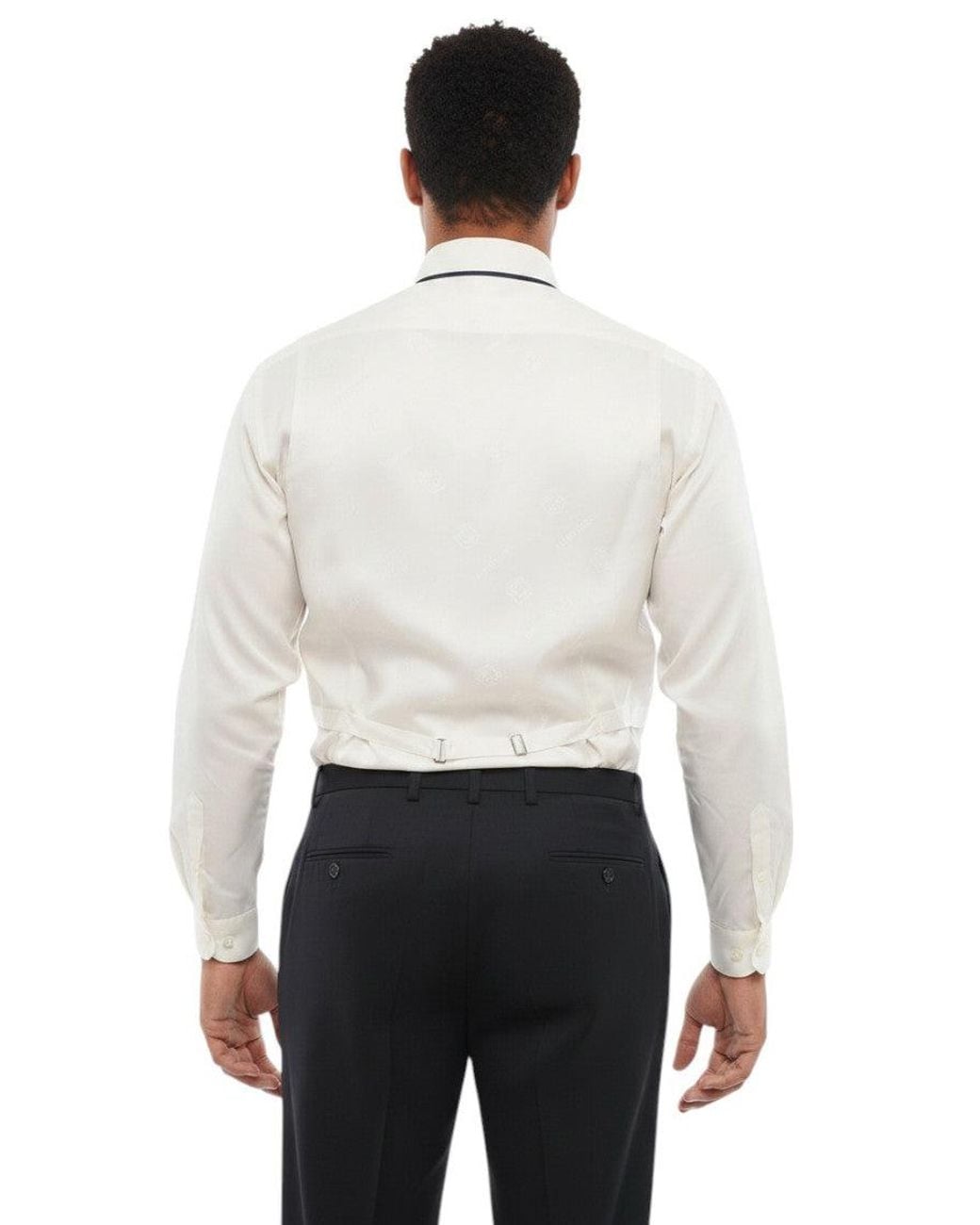 Corneliani Blue Solid V Neck Waistcoat for men