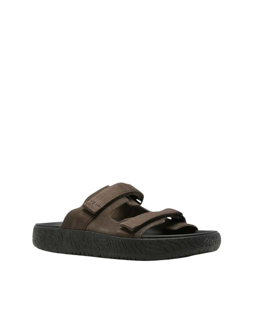 Veja Brown Velcro-Strap Sandals for men