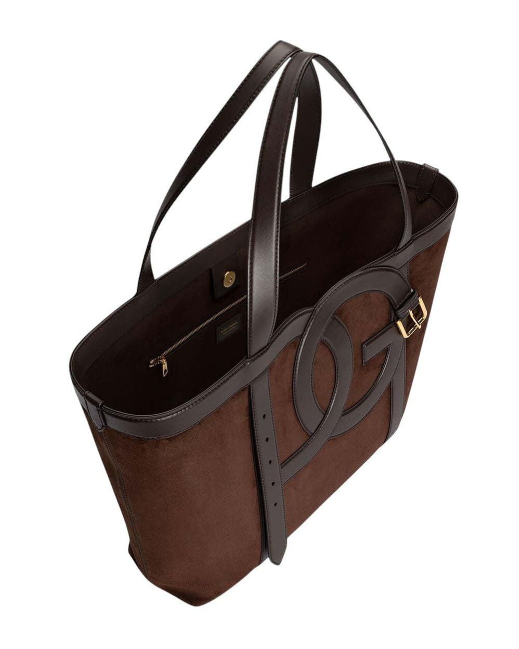 Dolce & Gabbana Brown 3.5 Logo Large Tote