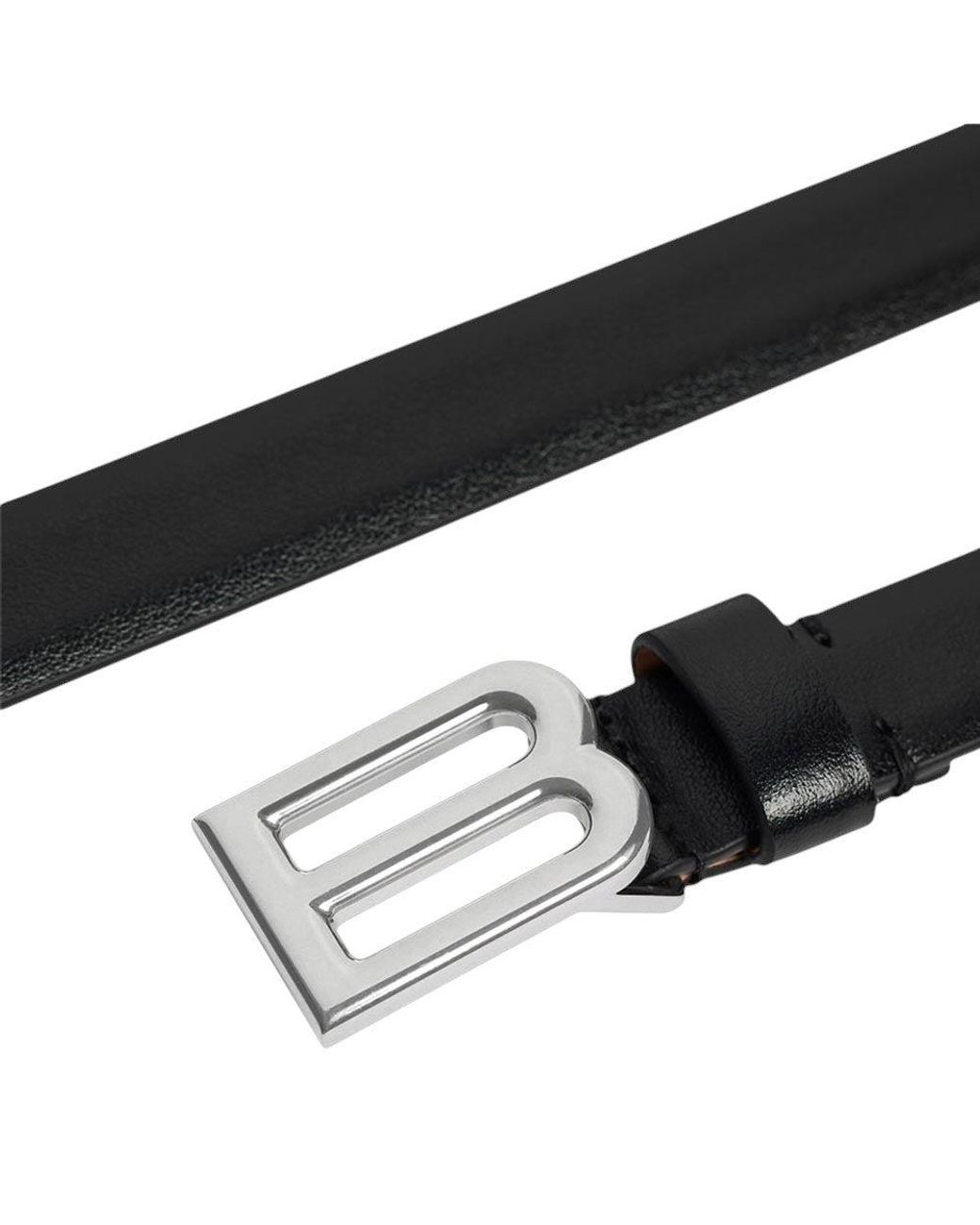 Balenciaga Black Logo Buckle Belt for men
