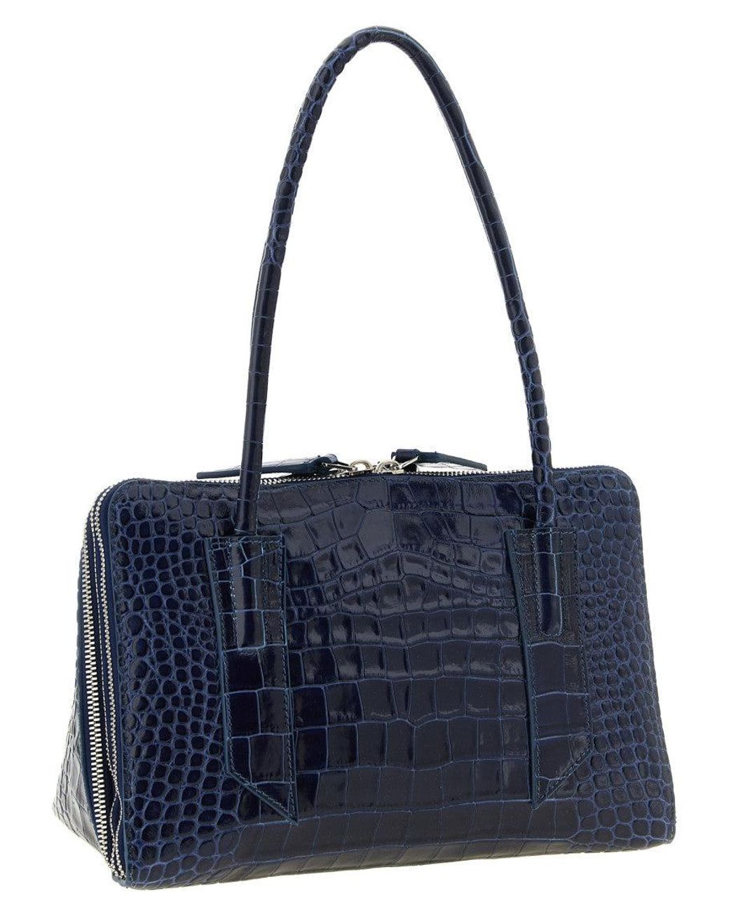 The Attico Blue L'Altra Di Milano Large Shoulder Bag