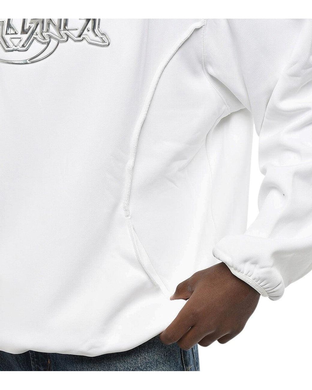 Casablanca White Regular Logo Hoodie for men