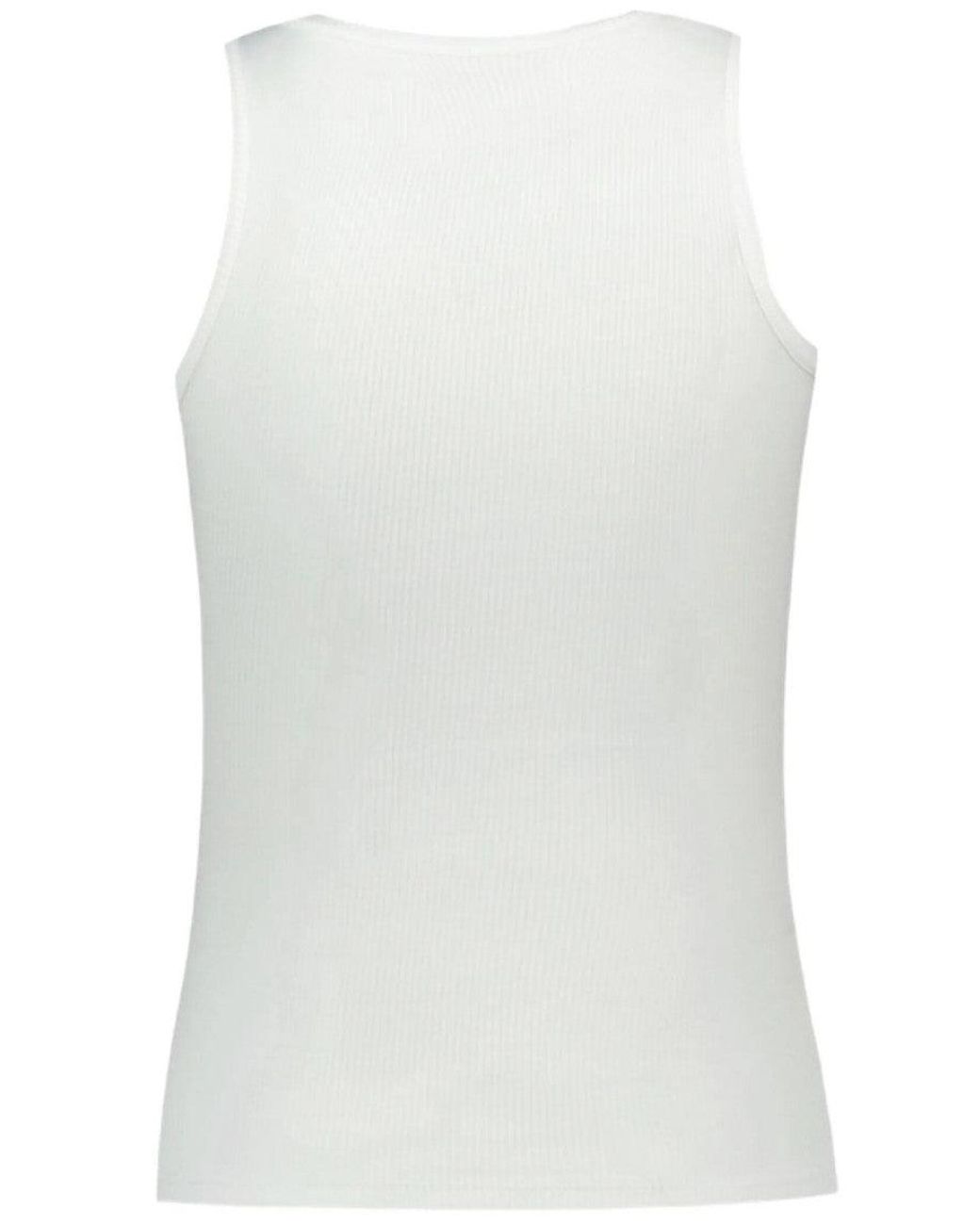 Vivienne Westwood White 90S Ribbed Tank Top