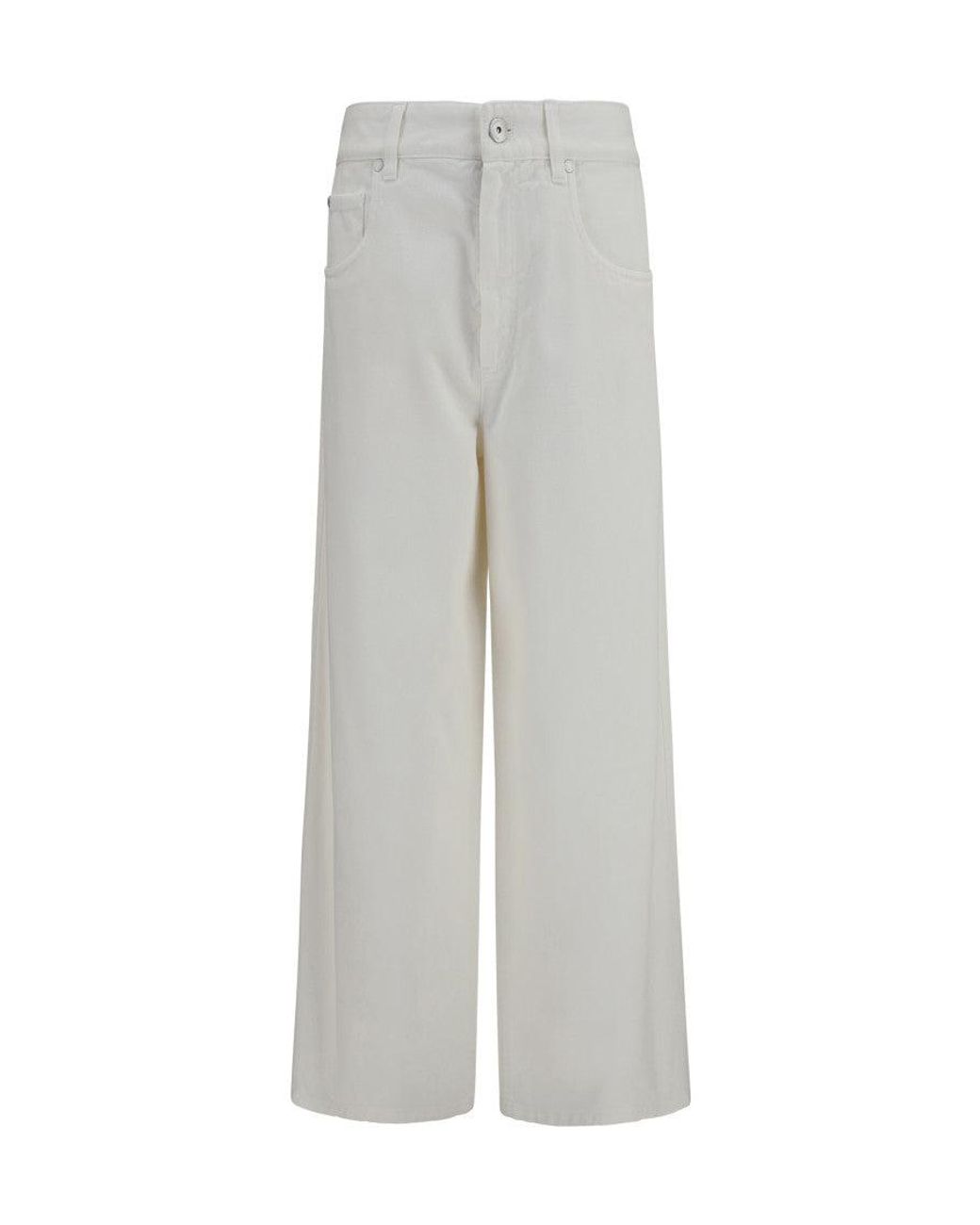 Brunello Cucinelli Gray Flared High Rise Jeans