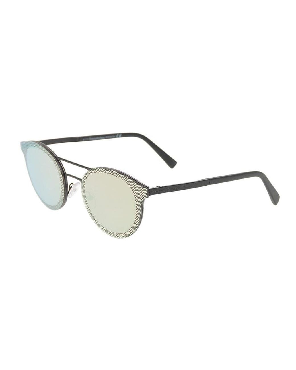 Zegna Natural Round Sunglasses for men