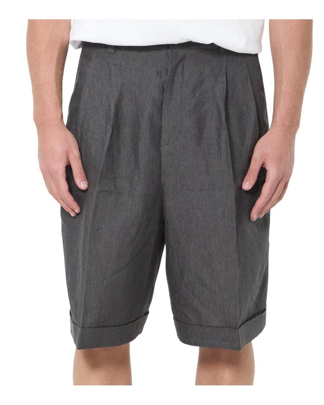 Jacquemus Gray Relaxed Solid Shorts for men