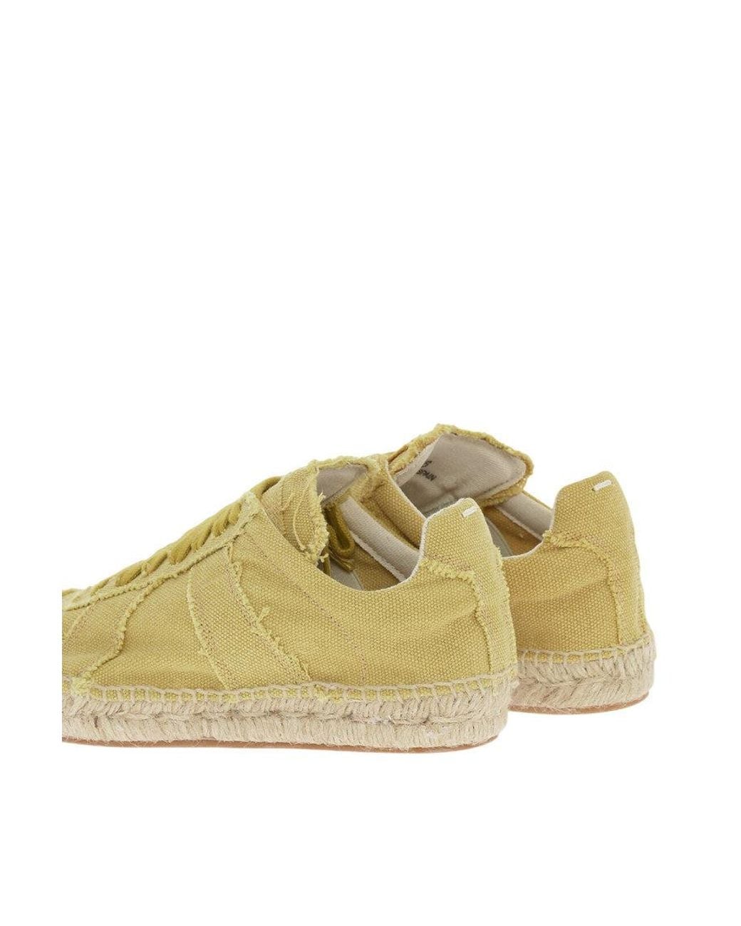 Maison Margiela Yellow Solid Sneakers