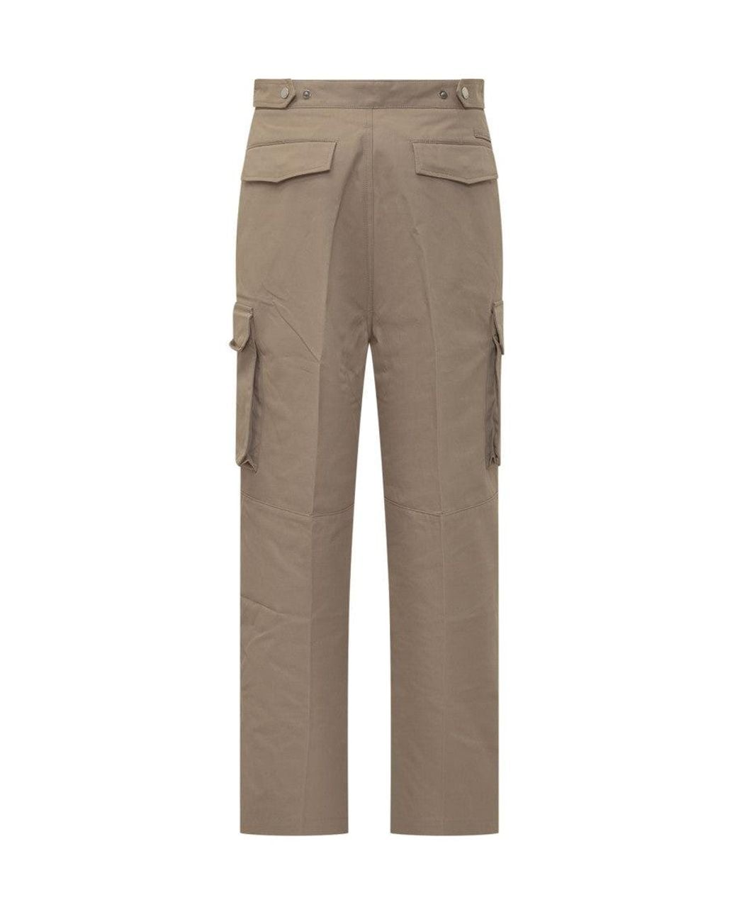 AMI Gray Relaxed Cargos Pants for men