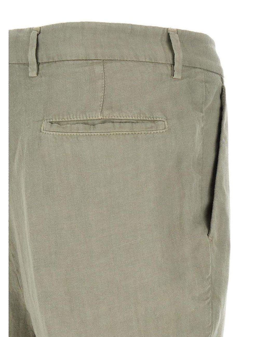 Brunello Cucinelli Gray Tapered Pants for men