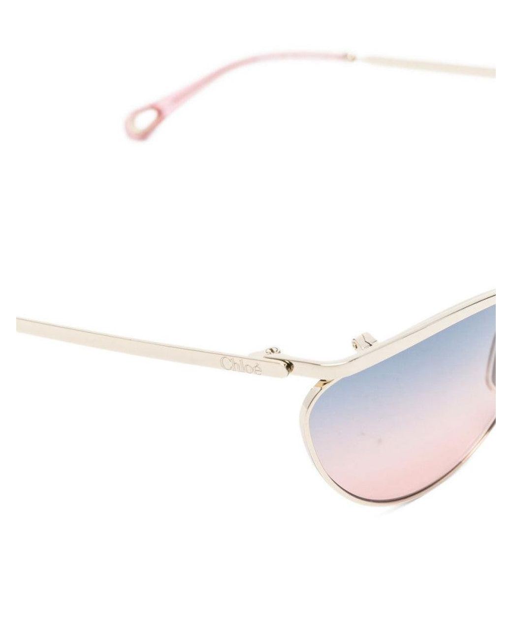 Chloé White Cat Eye Sunglasses