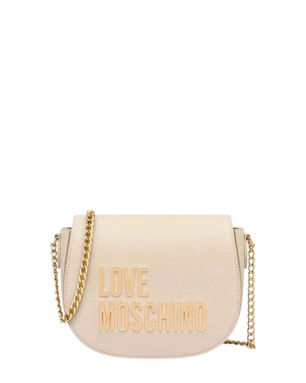 Love Moschino Natural Logo Small Crossbody Bag