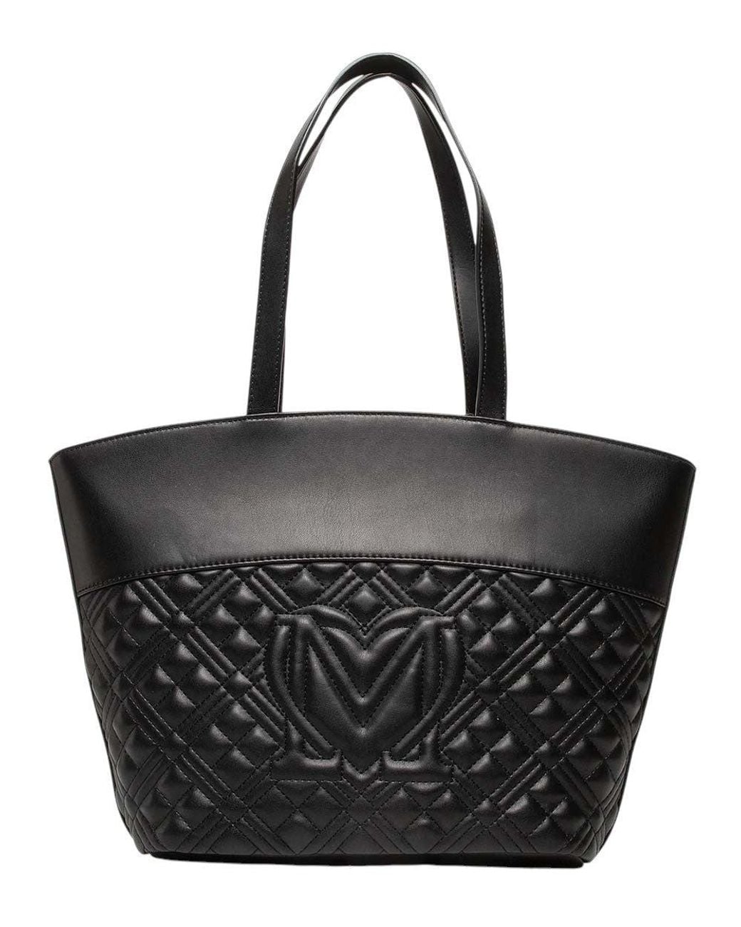 Love Moschino Black Logo Large Tote