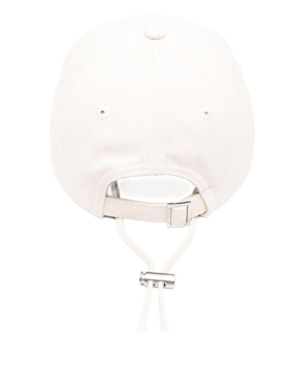 Jacquemus White La Casquette Artichaut Hat