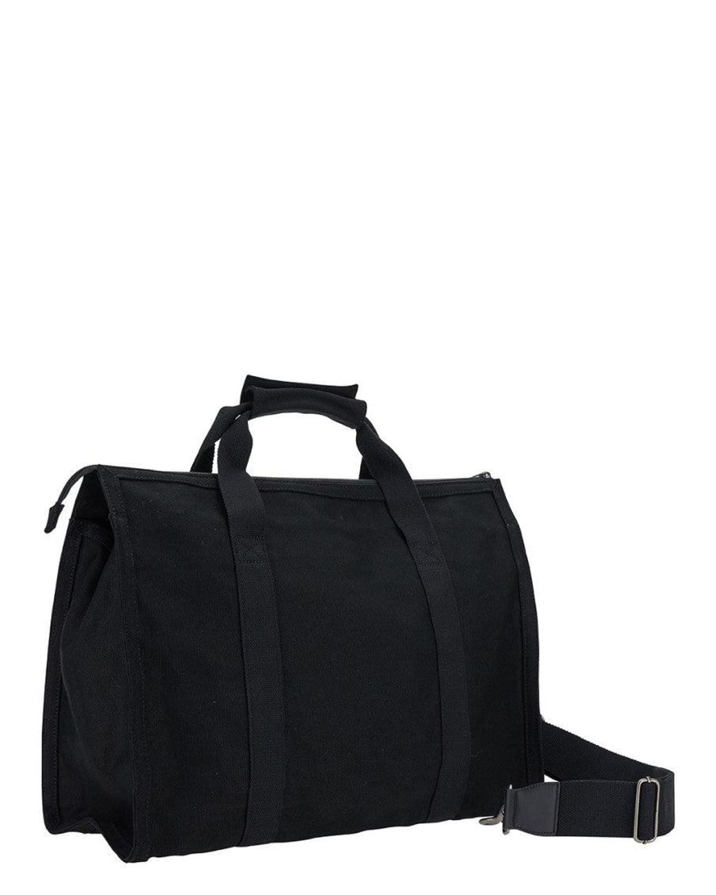 A.P.C. Black Récupération Canvas Tote Bag for men