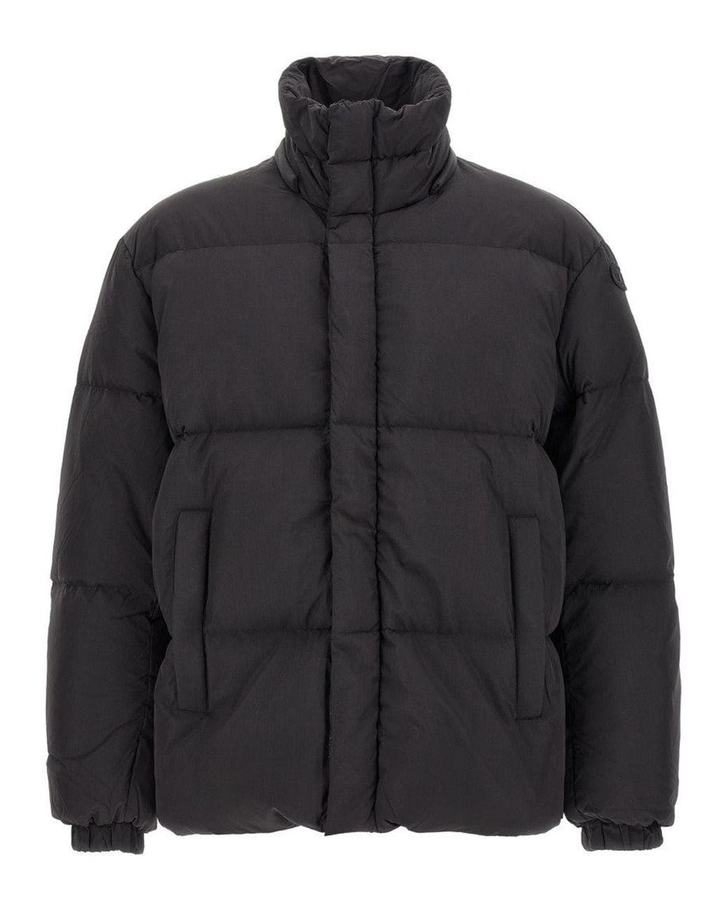 DIESEL Black Quilted Hood Jacket for men