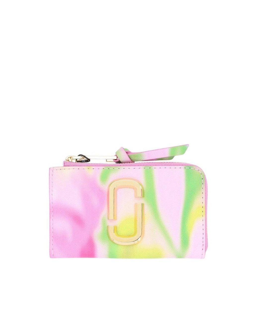 Marc Jacobs Pink Floral Printed Wallet