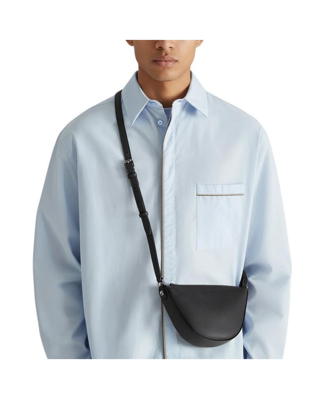 Fendi Black Melon Mini Crossbody Bag for men