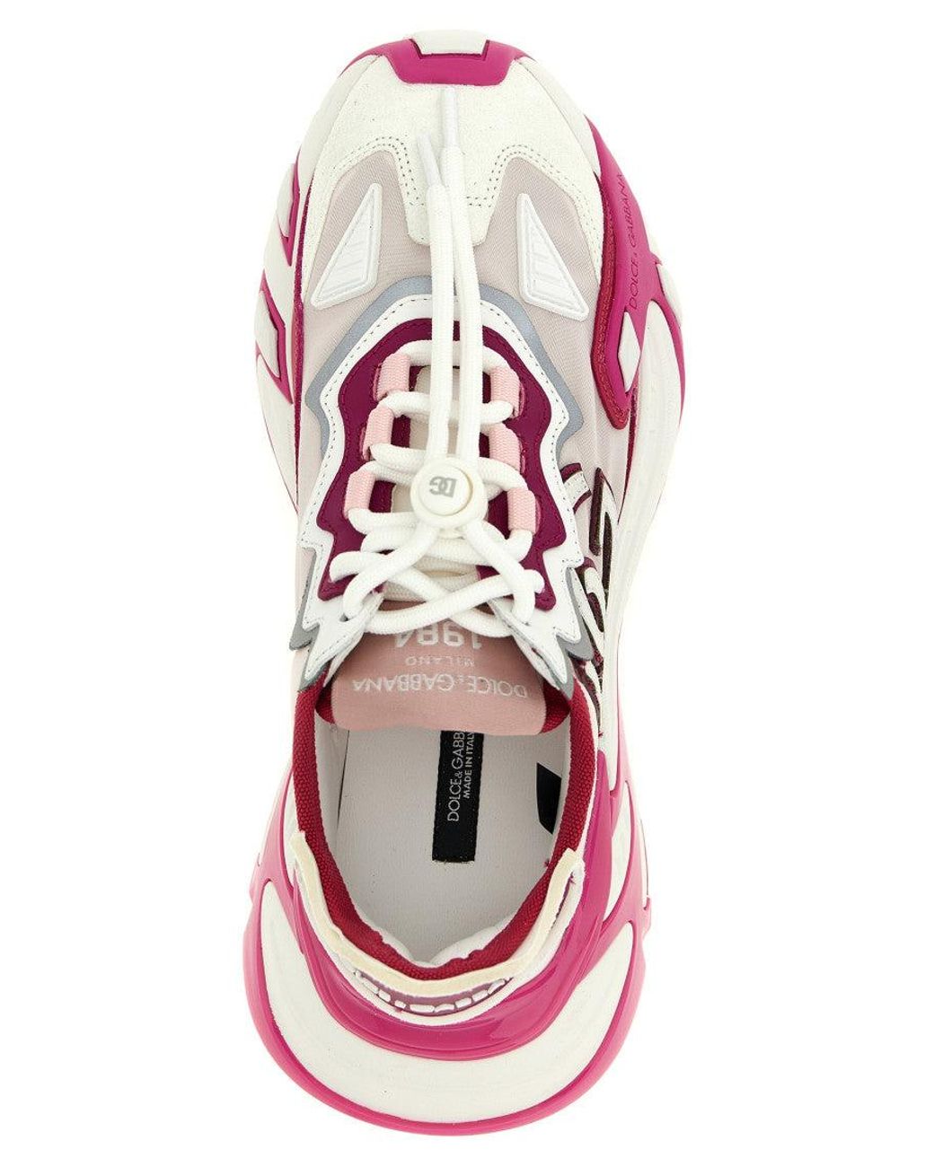 Dolce & Gabbana Pink Fuchsia Logo Sneakers