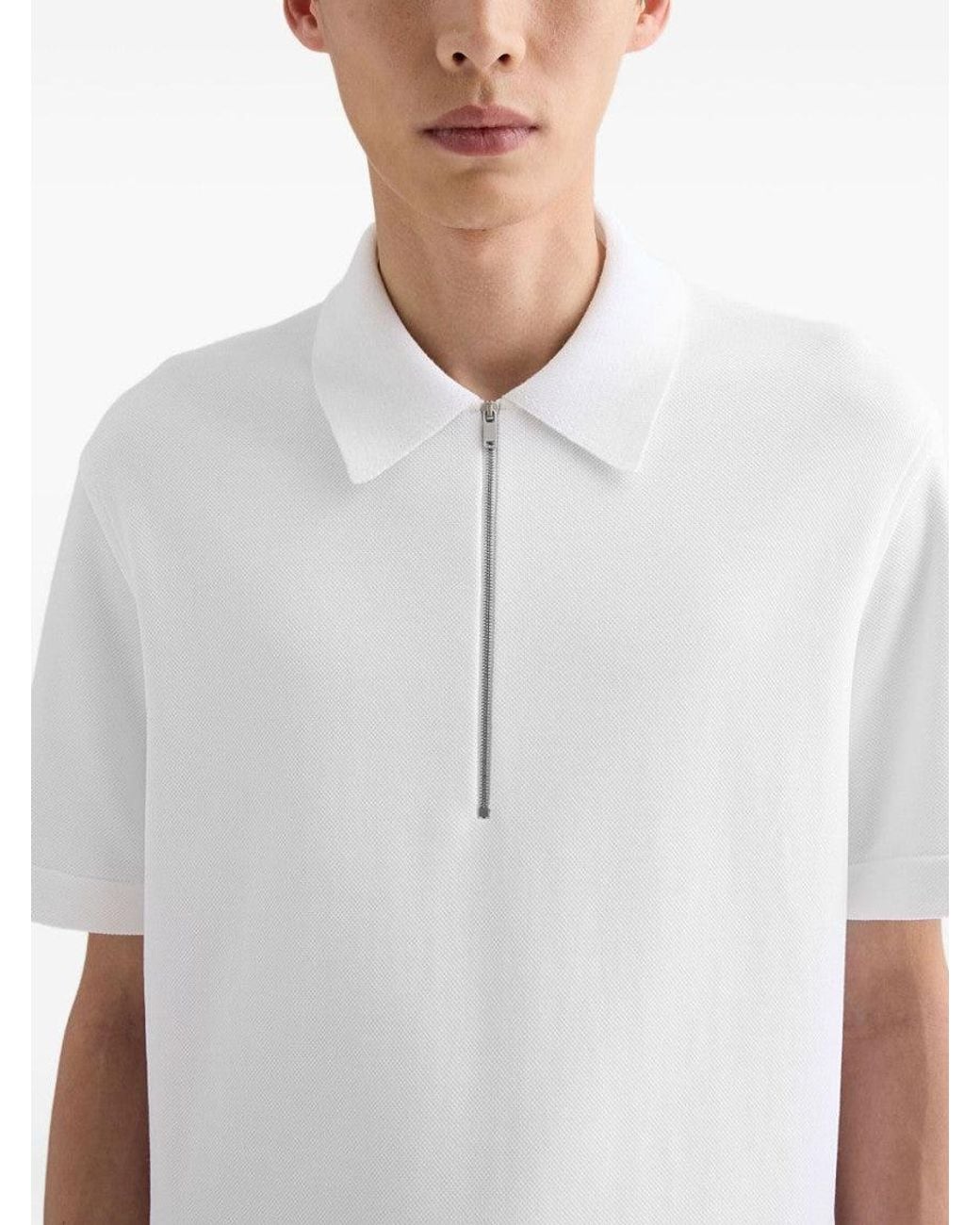 Jil Sander White Regular-Fit Polo for men