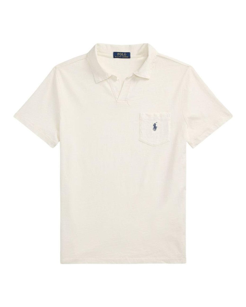 Polo Ralph Lauren White Shirt Collar Polo for men