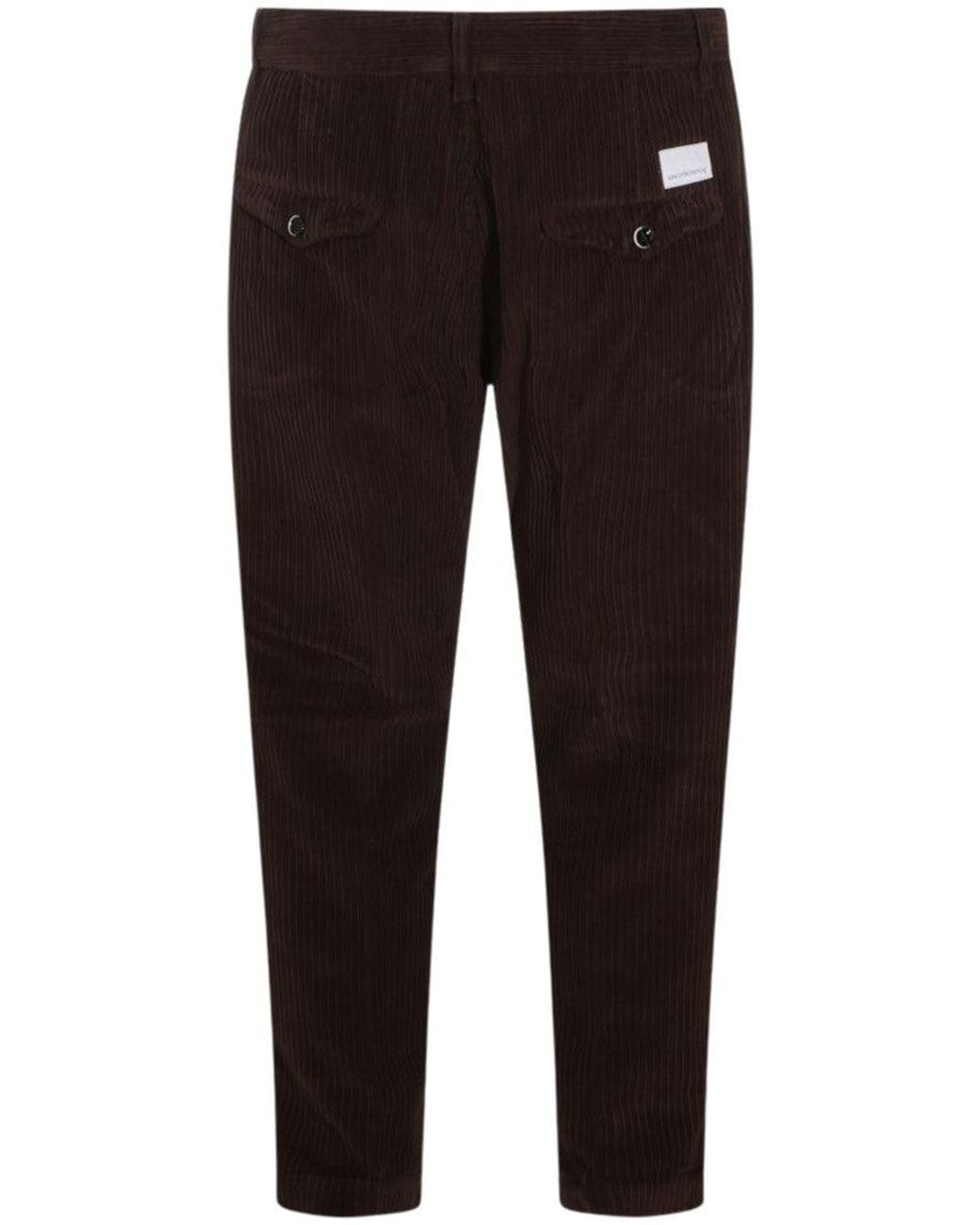 Nine:inthe:morning Black Dark Corduroy Trousers for men