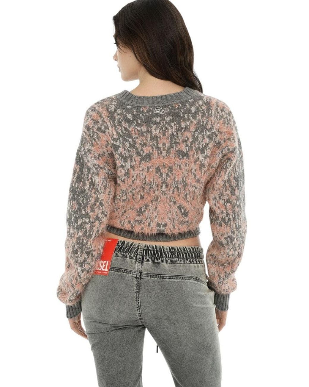 DIESEL Multicolor Knitted V Neck Sweater