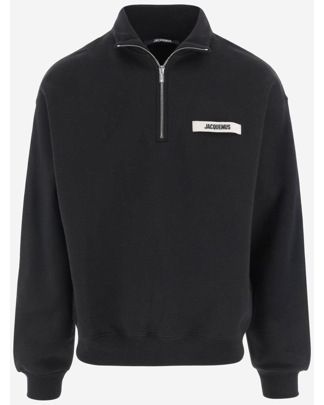 Jacquemus Black Logo Sweatshirt for men