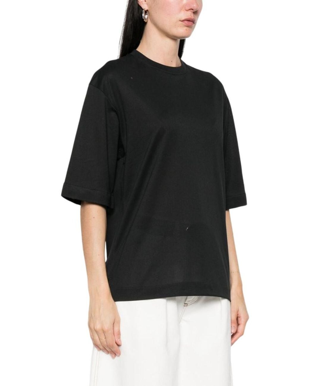 Jacquemus Black Solid Crew Neck T-Shirt