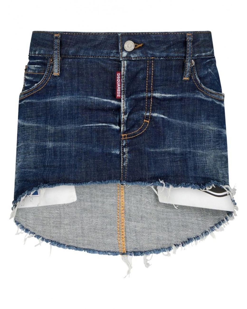 DSquared² Blue Denim Mini Skirt